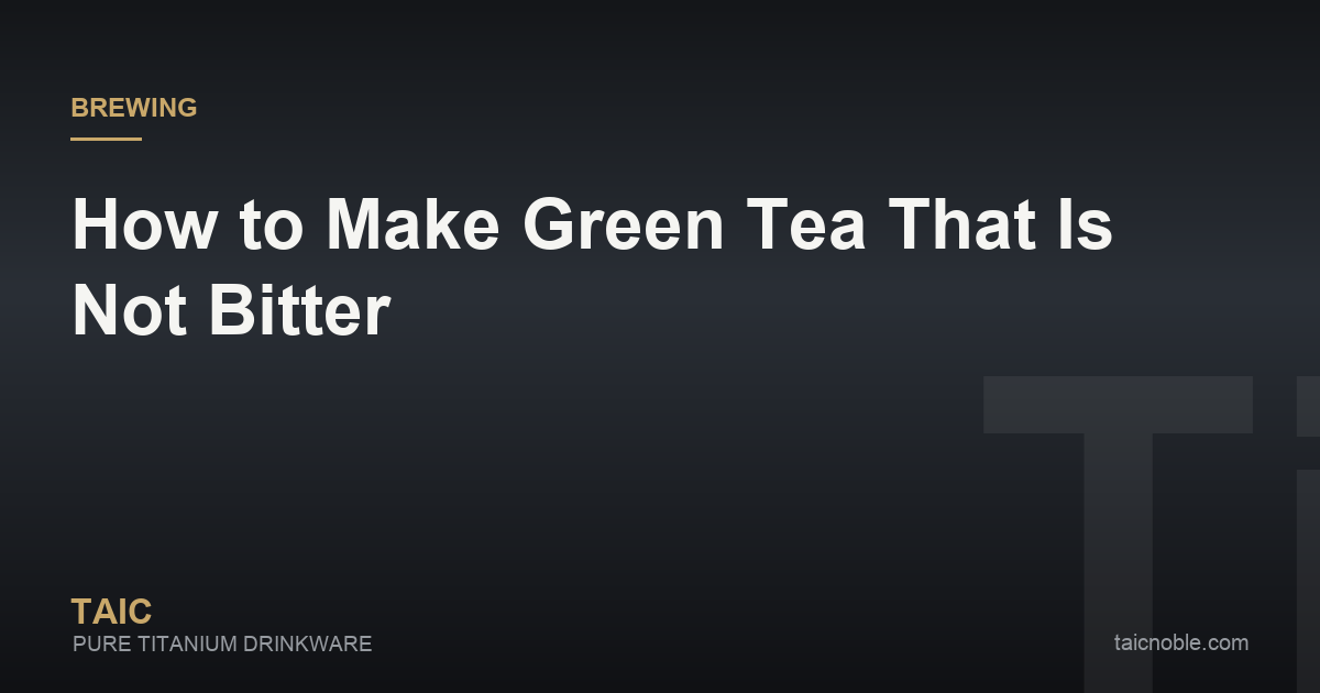 Guide card on making green tea, comparing Chinese and Japanese green tea leaves with water temperatures