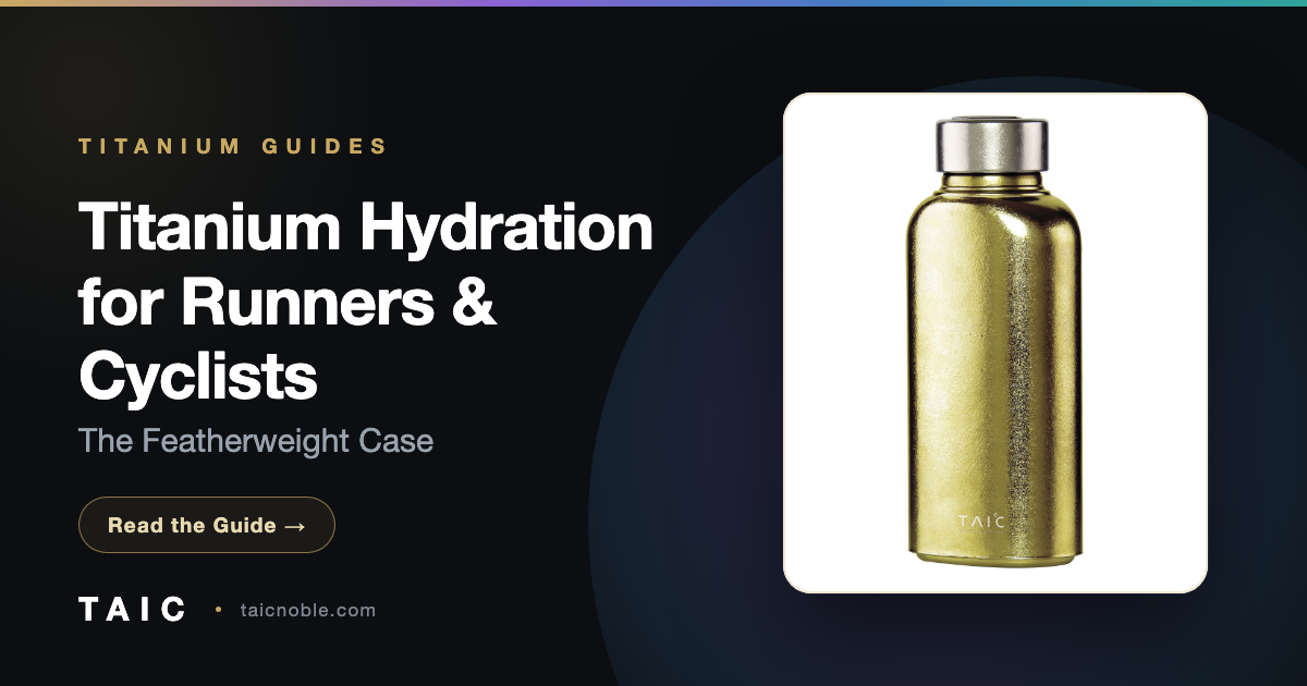 Titanium Hydration for Runners & Cyclists: The Featherweight Case