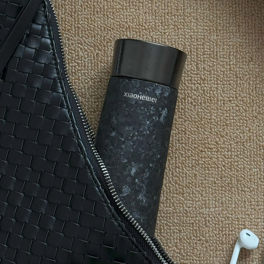 Pure Titanium Pocket Vacuum Insulated Flask – BlackInTi