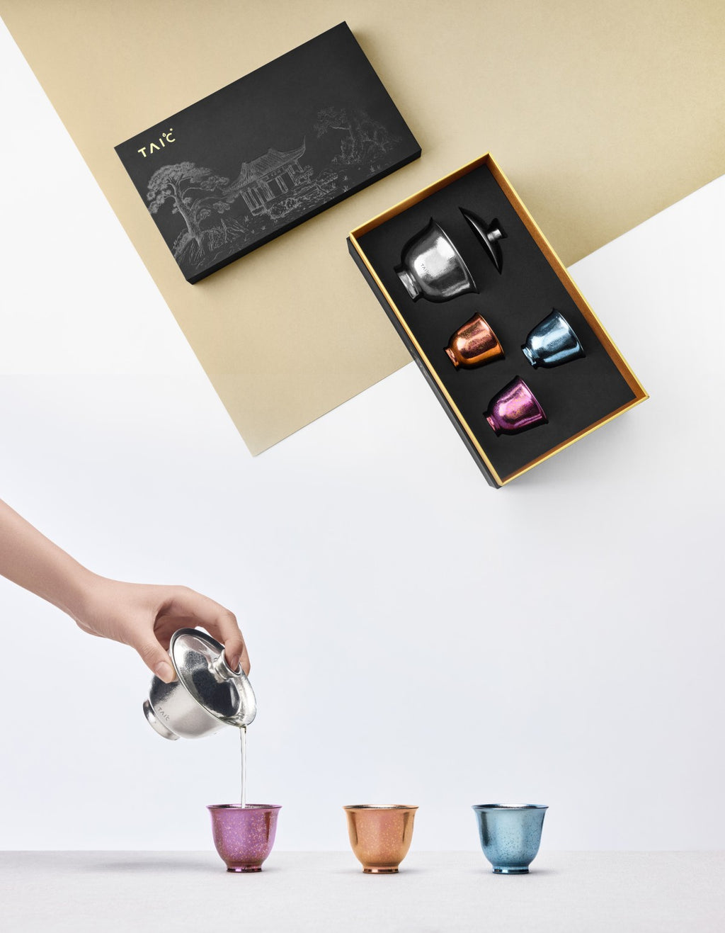 Pure Titanium Gaiwan Tea Set