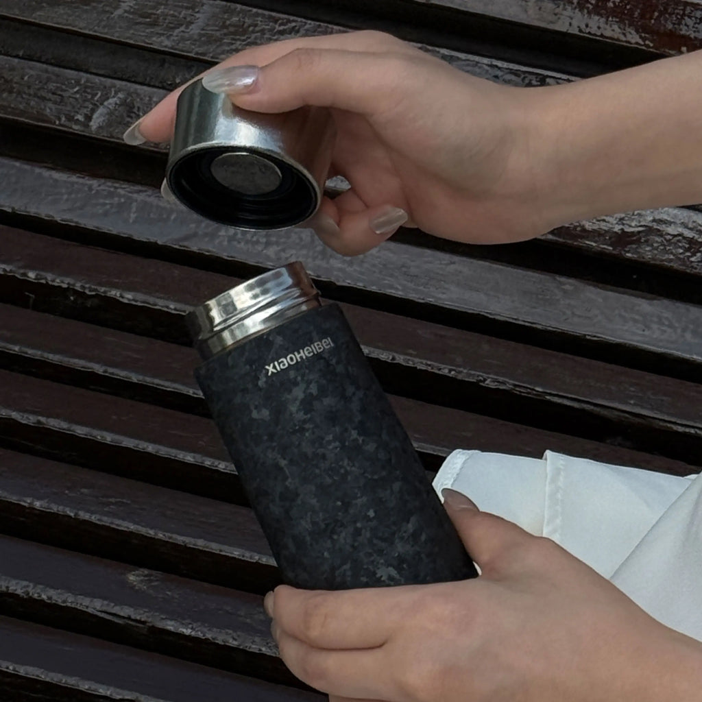 Pure Titanium Pocket Vacuum Insulated Flask – BlackInTi
