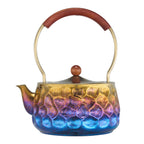 Pure Titanium Hand-Hammered Tea Kettle with Top Handle