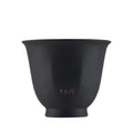 TAIC double-wall vacuum insulated pure titanium master cup in matte black, front view