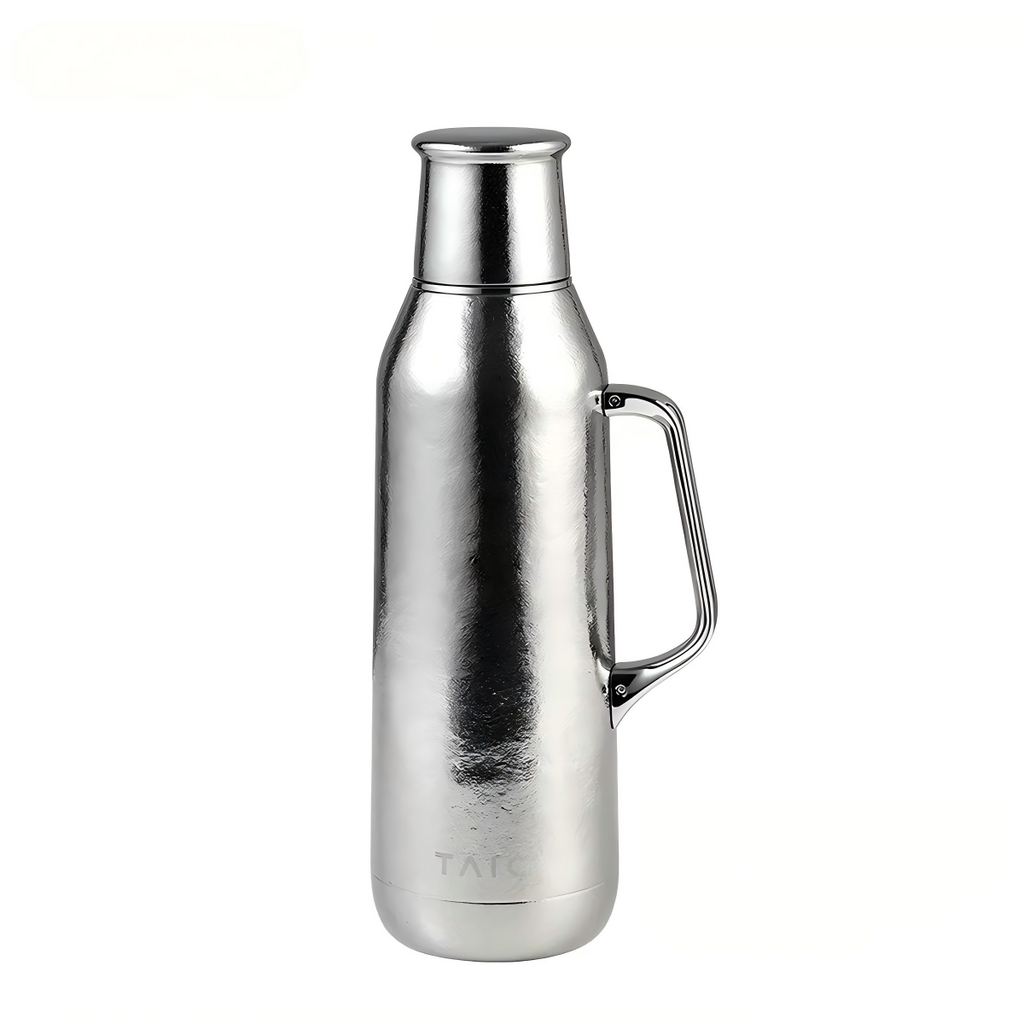 Pure Titanium Vacuum Insulated Thermal Flask 3-in-1 Lid