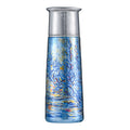 "Monet's Snowscape" Hand-Painted Pure Titanium Flask Gift Set