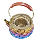 Pure Titanium Hand-Hammered Tea Kettle with Top Handle