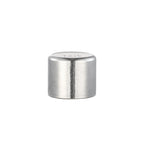 Detached pure titanium cup cap of thermal carafe, closed side view with TAIC engraving on the top