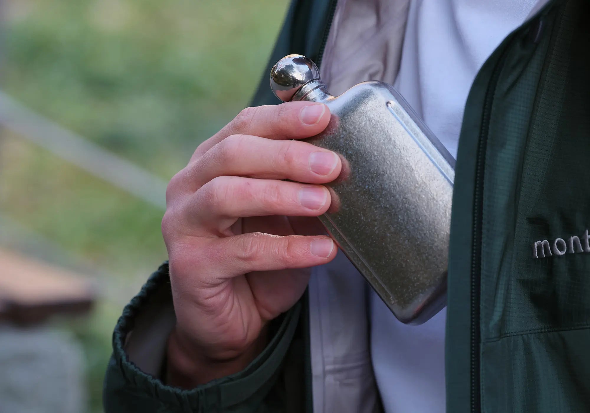 PURE TITANIUM HIP FLASK